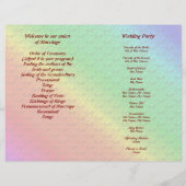 Blumenmuster Rainbow Herbstwochenprogramm (Rückseite)