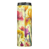 Blumenmuster-Reisebecher  Thermosbecher (Rückseite)