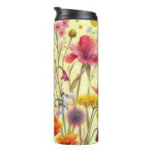 Blumenmuster-Reisebecher  Thermosbecher (Nach rechts gedreht)