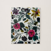 Blumenmuster Rosa Blume Puzzle (Vertikal)