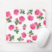 Blumenmuster: Rosa Rosen Mousepad (Mit Mouse)