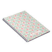 Blumenmuster rosa und orange notizblock (Rechte Seite)