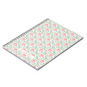 Blumenmuster rosa und orange notizblock (Linke Seite)