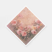 Blumenmuster-Rose Dekoupage Antiquitäten Handschri Serviette (Ecke)