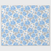 Blumenmuster. Rose für Wasserfarben /2 Geschenkpapier (Flach)