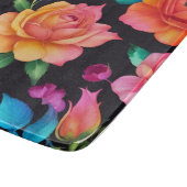Blumenmuster Rose Schneidebrett (Ecke)