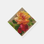 Blumenmuster-Rose Vintage Papierservietten (Ecke)