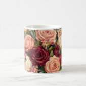 Blumenmuster Rosen Kaffeetasse (Mittel)