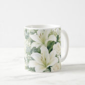 Blumenmuster Rosen Kaffeetasse (VorderseiteRechts)
