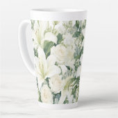 Blumenmuster Rosen Milchtasse (Linke Ecke)