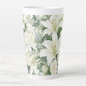 Blumenmuster Rosen Milchtasse (Vorderseite)