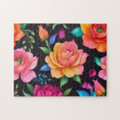 Blumenmuster-Rosen-Puzzle Puzzle (Horizontal)
