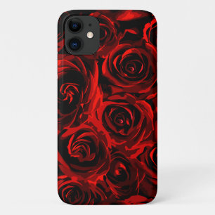 Blumenmuster rote Rosen Case-Mate iPhone Hülle