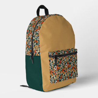 Blumenmuster-Rucksack  Bedruckter Rucksack
