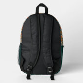 Blumenmuster-Rucksack Bedruckter Rucksack (Rückseite)