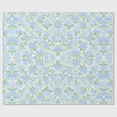 Blumenmuster | Ruhige Hortensie Geschenkpapier (Flach)