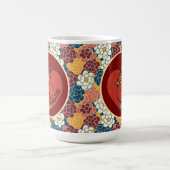 Blumenmuster rundum kaffeetasse (Mittel)