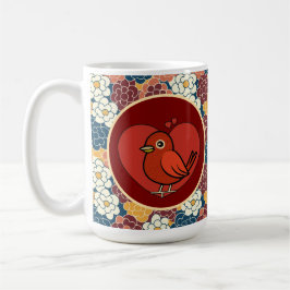 Blumenmuster rundum kaffeetasse