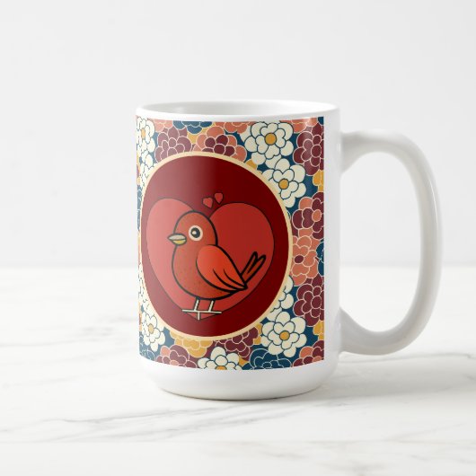 Blumenmuster rundum kaffeetasse (Rechts)