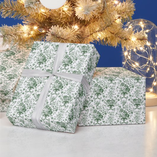 Blumenmuster | Salbei-Garten-Toile Geschenkpapier (Feiertage)