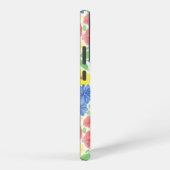 Blumenmuster Samsung Galaxy Hülle (Rechte Seite)