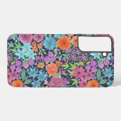 Blumenmuster Samsung Galaxy Hülle (Rückseite (Horizontal))