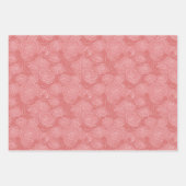 Blumenmuster | Sanfte rosa Rosen Geschenkpapier Set (Vorderseite 3)