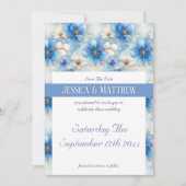 Blumenmuster Save The Date (Vorderseite)
