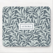 Blumenmuster-Schattierungen in tropischen Blautöne Mousepad (Vorne)