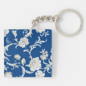 Blumenmuster Schlüsselanhänger (Rückseite)