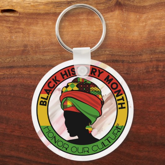 Blumenmuster-Schlüsselanhänger-Designer für Schwar Schlüsselanhänger (Vorderseite)