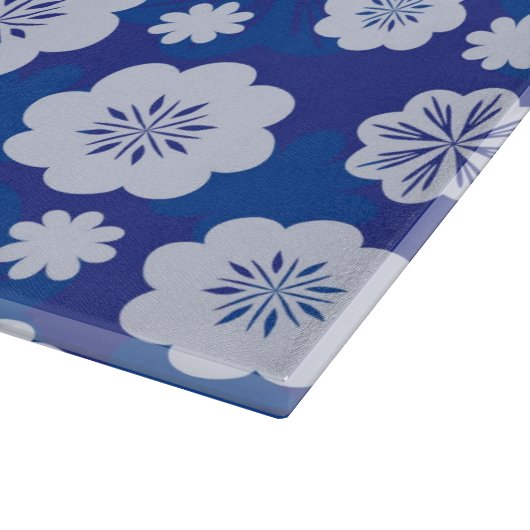 Blumenmuster Schneidebrett (Ecke)