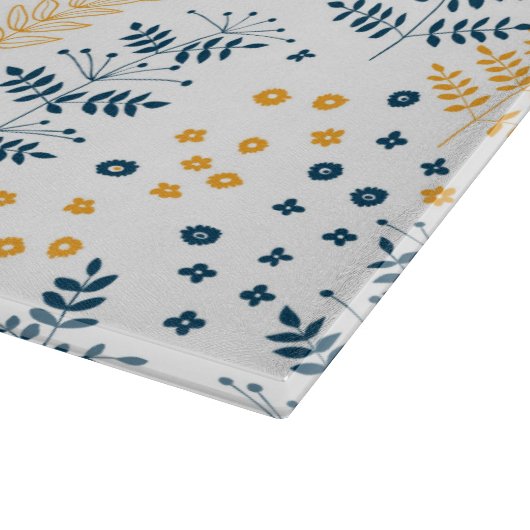 Blumenmuster Schneidebrett (Ecke)