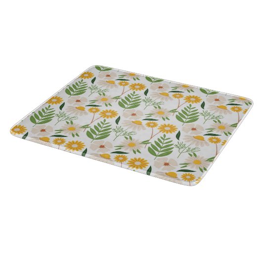 Blumenmuster Schneidebrett (Ecke)