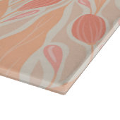 Blumenmuster Schneidebrett (Ecke)