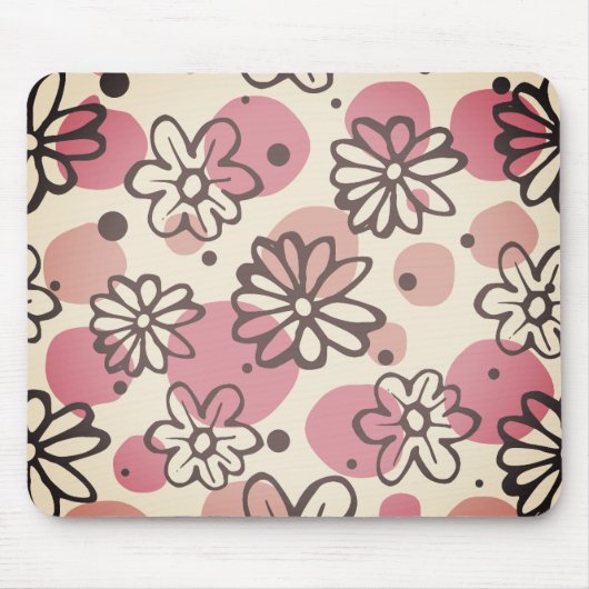Blumenmuster, schöne Blume, Muster Mousepad (Vorne)