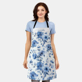 Blumenmuster Schürze (Getragen)