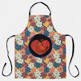 Blumenmuster Schürze