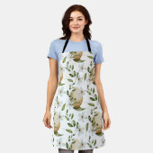 Blumenmuster Schürze (Getragen)