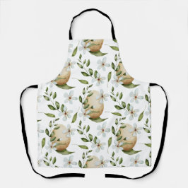 Blumenmuster Schürze