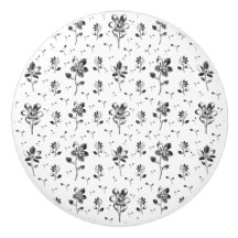 Blumenmuster Schwarz-Weiß-Blume