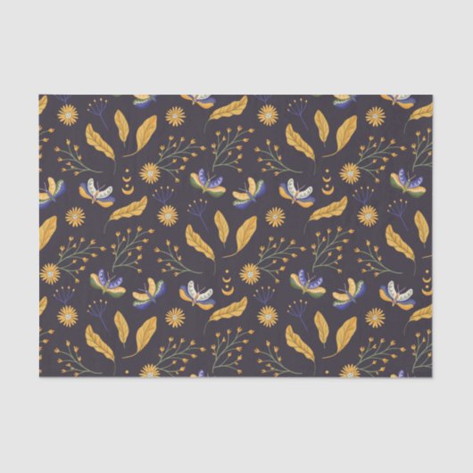 Blumenmuster Seidenpapier (Vorderseite)