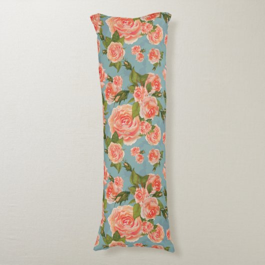 Blumenmuster Seitenschläferkissen (Vorderseite Vertikal)