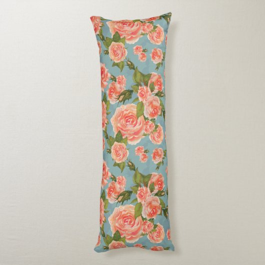 Blumenmuster Seitenschläferkissen (Rückseite (Vertikal))