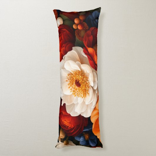 Blumenmuster Seitenschläferkissen (Rückseite (Vertikal))