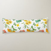 Blumenmuster Seitenschläferkissen (Rückseite)