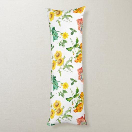 Blumenmuster Seitenschläferkissen (Rückseite (Vertikal))