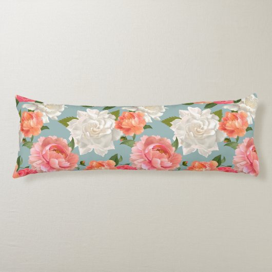 Blumenmuster Seitenschläferkissen (Vorderseite)
