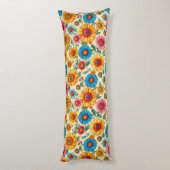 Blumenmuster Seitenschläferkissen (Rückseite (Vertikal))
