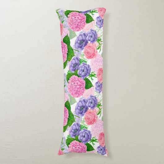 Blumenmuster Seitenschläferkissen (Vorderseite Vertikal)